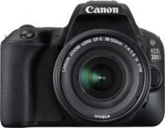 Canon EOS 200D DSLR Camera Body with Dual Lens: EF S18 55 IS STM+ EF S 55 250 mm IS II